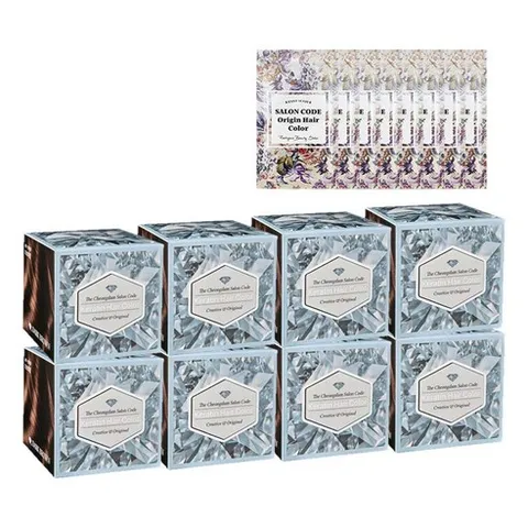 제니하우스 살롱코드 오리진 헤어컬러 염색제(드라이기), 8개, 다크브라운