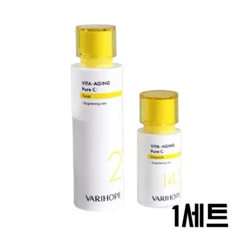 베리홉 미백 앰플 + 토너 / 비타에이징 퓨어씨 앰플 + 토너 세트, 1개, 120ml