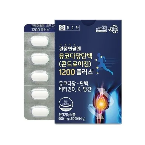 종근당 관절연골엔 뮤코다당단백콘드로이친1200 플러스 900mg x 60정, 1개