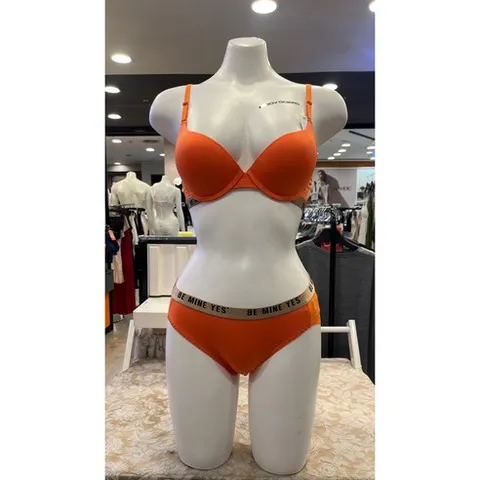 보디가드 (예스) 데일리 인팅 오렌지 아웃밴드 브라팬티세트 YOWBZ682