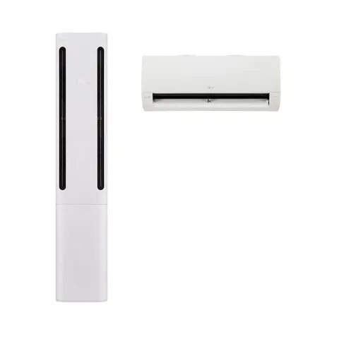 LG전자 거실용 20평형 쿨 스탠드에어컨(공기청정기능)투인원20평형+6평형 FQ20FC2EV2 방문 설치 / 기본설치포함, 일반배관형