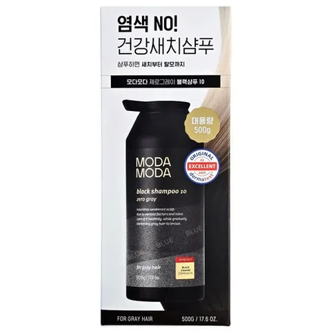 모다모다 제로 그레이 블랙 체인지 기능성샴푸, 500g, 1개