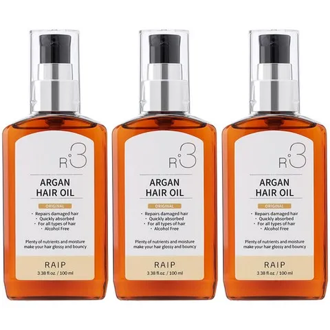 라입 R3 아르간오일 헤어에센스 오리지널, 100ml, 3개