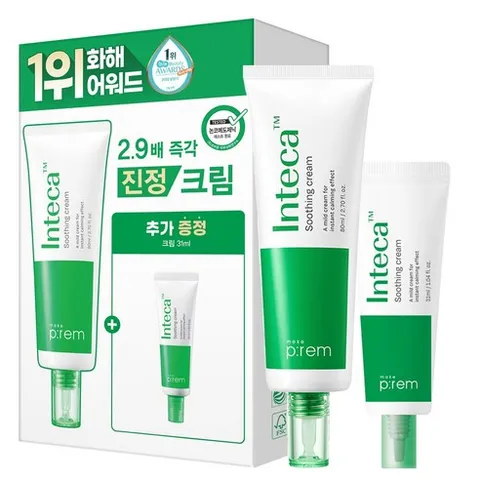 메이크프렘 인테카 수딩크림 기획 (80ml+31ml), 1개