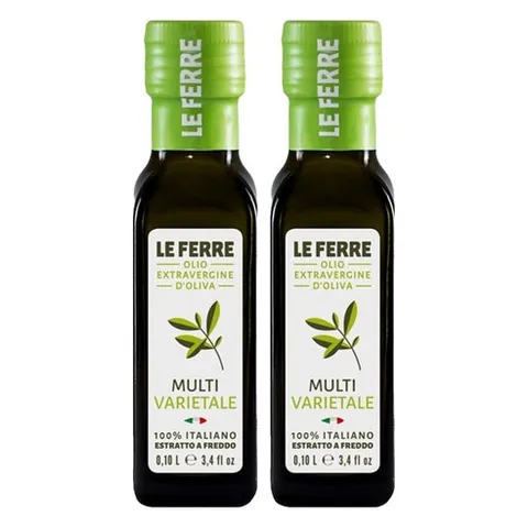 LE FERRE 멀티바리에탈레 엑스트라 버진 올리브 오일, 2개, 100ml