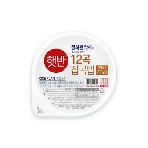 햇반 12곡 잡곡밥, 210g, 24개