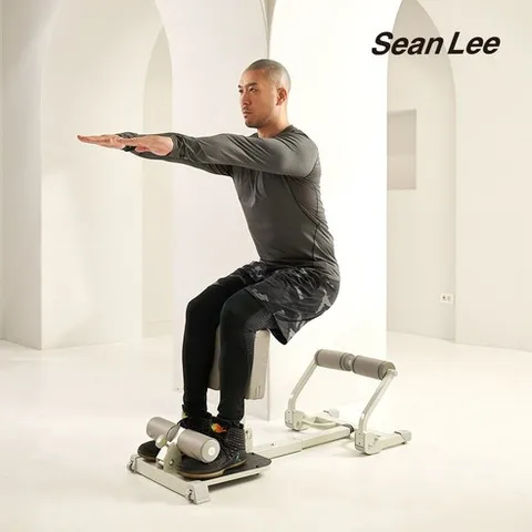 숀리 다이어트킹 스쿼트머신 힙업 허벅지 하체 운동 기구 기립근 홈트 전신 코어 백익스텐션, 화이트