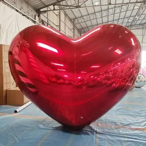 카페트형전기장판 거실용전기장판 힐스템온열매트당 대중적인 큰 심장 Siery 공 PVC 모양 Iatable 거울 풍, 04 94 inch 2.4m
