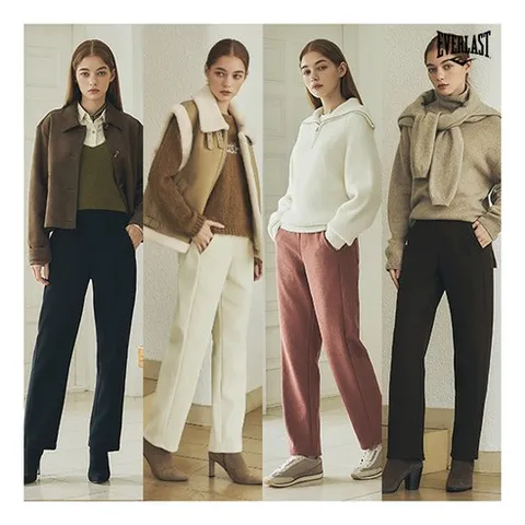 에버라스트 25FW 여성 코듀로이 팬츠 4종