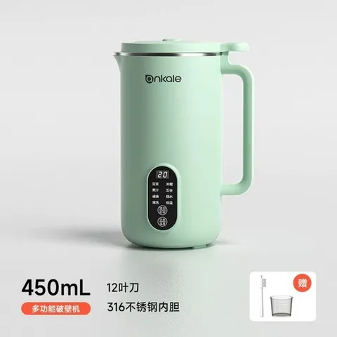 두유 가정용 두유기 인터페이스 한국어 온더온 두유기계 푸드스타일러 소이드림 850ml, A. 450mL316민트그린