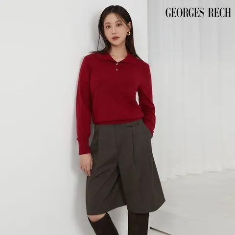 [조르쥬 레쉬] ○24FW 캐시 블렌딩 카라 니트 3종