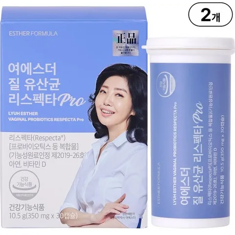 본사직영여에스더질유산균리스펙타 PRO I 여성 질건강유산균I, 2개, 30정
