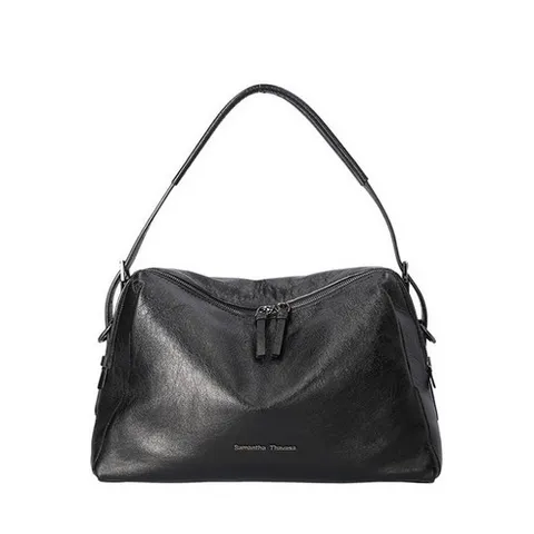 Samantha Thavasa 사만사타바사 토트숄더겸용 Black 블랙가방 양피 숄더백 데일리 출근용 길이조절 수납 Daily bag 양가죽 토트백 블랙