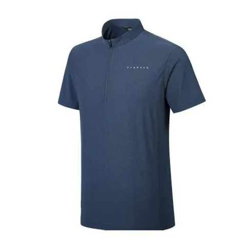 트렉스타 동아쇼핑 티엠(오션블루)MIX소재흡속건기능탁월여름용집업반팔티셔츠