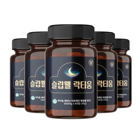 슬립웰 락티움 식물성 멜라토닌 타트체리 수면영양제, 6개, 60정