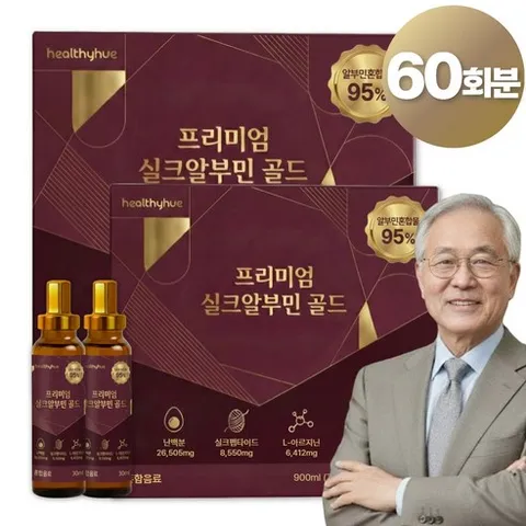 [옵션선택] 윤방부 박사의 알부민 당제로 세트구성 / 헬씨휴 고함량 마시는 난백 실크알부민, 2개, 30회분