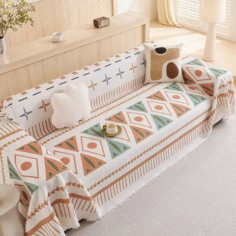 [1-5인용] 나우든 사계절 보헤미안 쇼파 커버 패드 빈티지 인테리어 블랭킷, 1개, B패턴