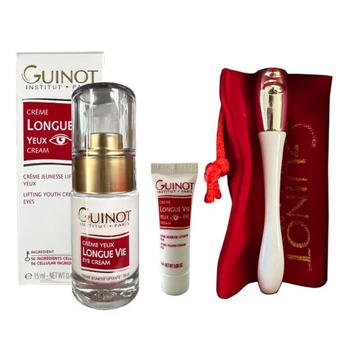 [기노] [GUINOT] 롱그비 pH 6.6 아이크림 15ml * 1 + 3ml * 1 + 마사지볼 * 1개, 18g, 1세트