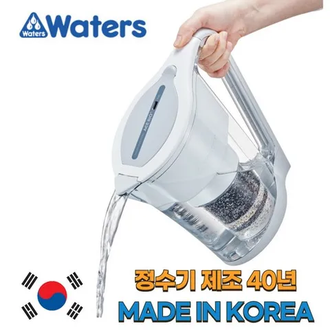 워터스 국산 피처형 간이 알카리수 미네랄 정수기 + 1년치 필터세트