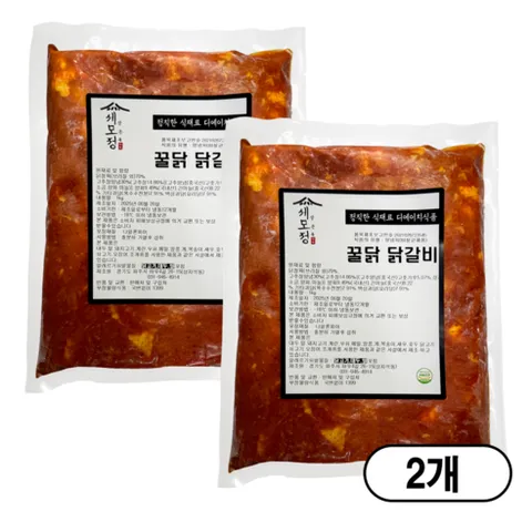 (당일발송)[세모정] 춘천식 수제 꿀닭 닭갈비 1kg, 2개