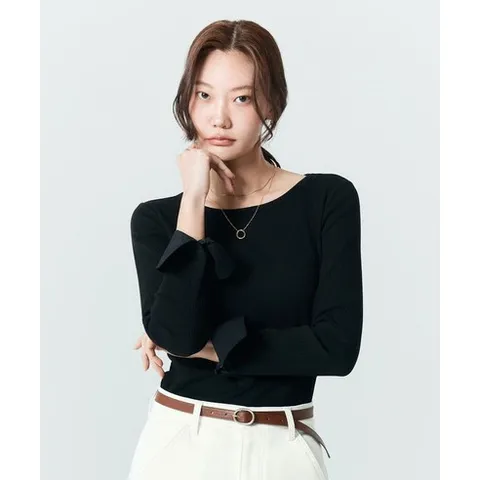 매장정품 더엣지 THEATG 3PACK 커프스 골지 티블라우스 2076905157 154049