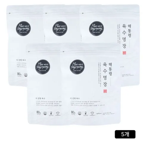 더 간편한 육수명장 더진한육수8g0개*5팩(총 100개), 100개, 8g