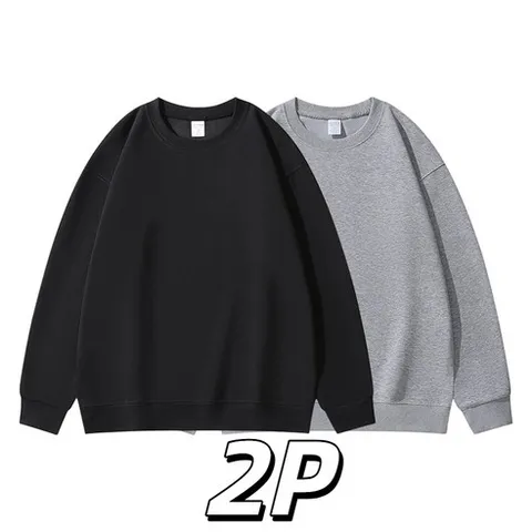 남자 맨투맨 긴팔티 면질 데일리 맨투맨 2장 세트 남자여사 TANLZ-018