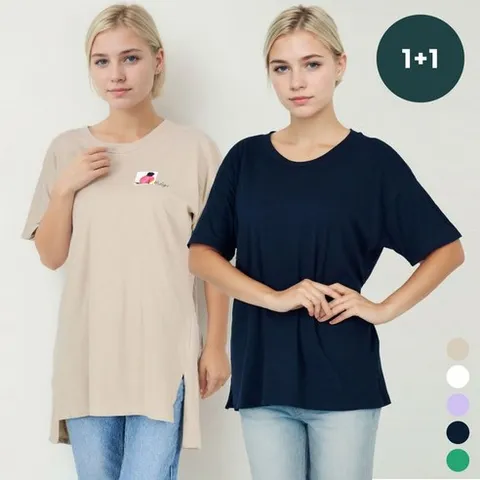 홈쇼핑HIT 루즈핏 코튼 티셔츠