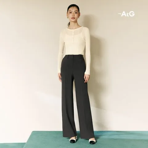 더엣지 링클프리 와이드 팬츠 3종