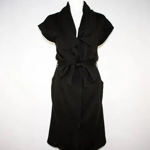 빈티지컴퍼니 지오송지오 다크브라운 모 와이드라펠 원피스자켓 85 여성