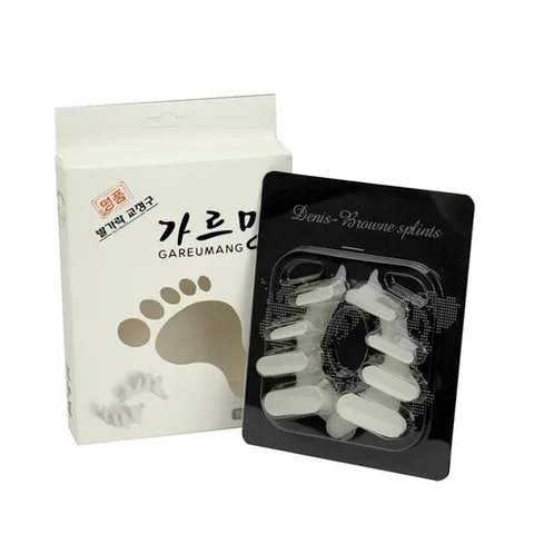 가르망 국내산무지외반증교정기 실버 지압용 구두용 초보자용 실리콘 발가락교정의료기기, 1개