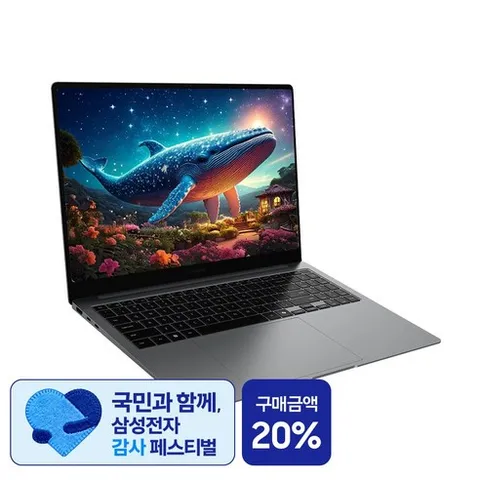 삼성전자 갤럭시북5 프로 NT960XHA-K52A 인텔 울트라5 16인치 고해상도 AI 코파일럿+ 윈도우11 터치스크린 직장인 대학생노트북, WIN11 Home, 32GB, 512GB, 그레이
