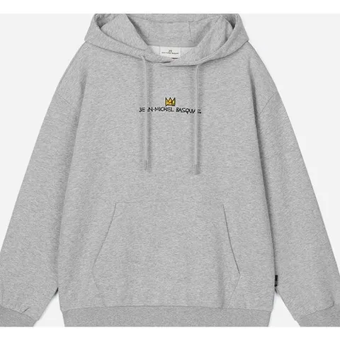 클라이드 [CLRIDE.N] 2025 F/W^_^ 초초신상!! 초초초특가전 장미쉘 바스키아 x 프랭크 스톤 콜라보 유니 바스키아 전판 왕관로고 + 백판 빅 크라운 로고 후드 티셔츠