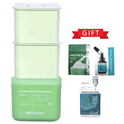 (대용량) 2세대 메디힐 더마 티트리 트러블진정 패드 본품100매입+리필200매입+티트리 10매입+마데카 세럼10ml+마데카 마스크팩1장, 1개, 310매입