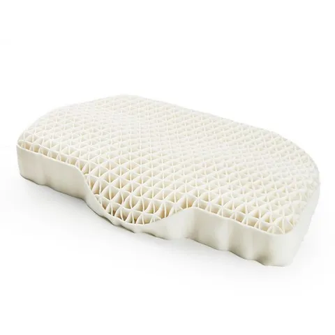 하비비 3D 입체 라텍스 경추베개 수면 베개 숙면 거북목 베개, 1개, white