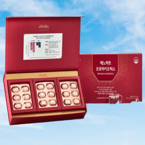 갱년기 영양제 앨루비 메노락토 프로바이오틱스 1박스 90캡슐 3개월분 유산균 장건강 박미선 갱년기유산균, 90정, 1개