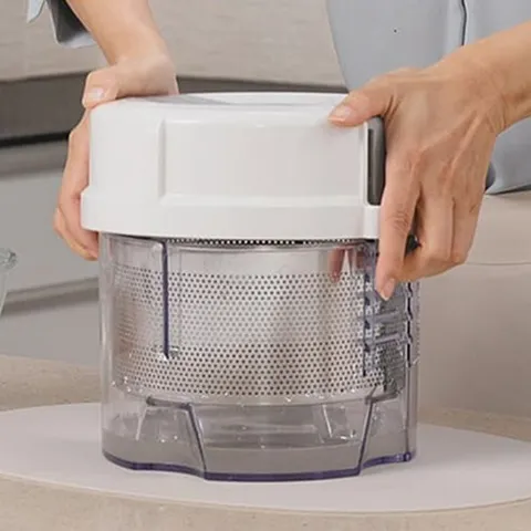 홍여진 빅스텐짤순이음식야채 오이지 나물 대용량 탈수기, 스텐망, 1개