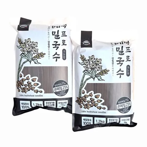 새마원 100% 메밀국수 쓴메밀포함 순 메밀면 모밀국수, 2개, 1.2kg