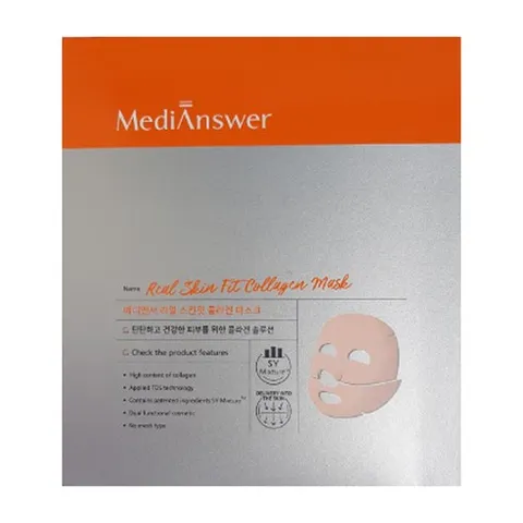 메디앤서 리얼 스킨핏 콜라겐 마스크팩 10매, 10개, 1개입