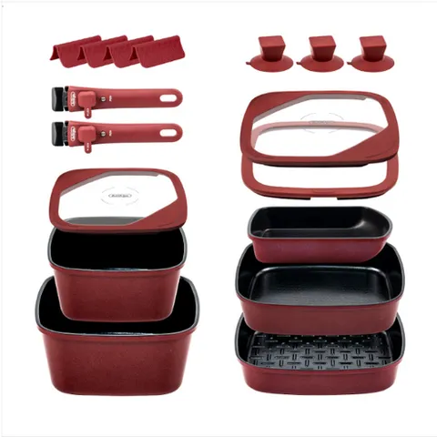 보오글 프리미엄 쿡웨어 13종, 1개, 벨벳 비건디