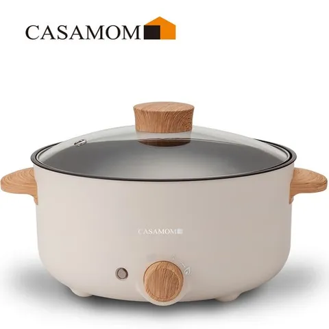 까사맘 플라이스 3리터 멀티쿠커 RO-GP-1000F 샤브샤브 전골 냄비 신혼 자취