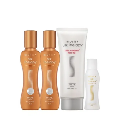 실크테라피 인리치드 액션 수프림 헤어에센스 60ml x 2개 + 모이스쳐 에센스 15ml + 샤인 트리트먼트 플러스 로즈힙 100ml, 1개