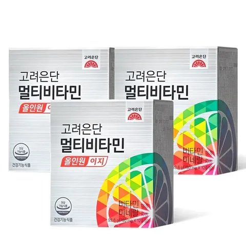 고려은단 멀티비타민 올인원 이지, 120정, 3개