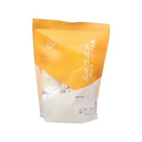 [정품] 창억떡 호박인절미 개별포장 아침식사대용 500 g 2 봉지, 500g, 2개