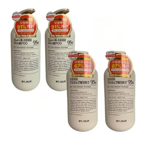 대용량세트 바이아우어 블랙비어이스트 샴푸 1017ml x 2 트리트먼트 1000ml x 2, 2개