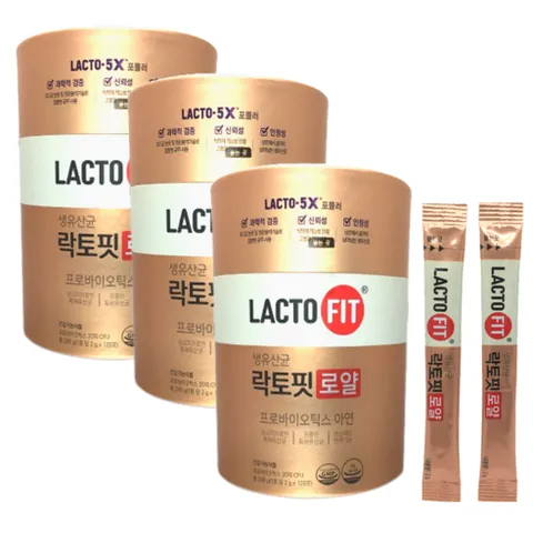 종근당건강 생유산균 락토핏 로얄 120포, 2g, 3개