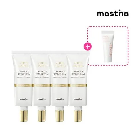 스킨케어 [공식판매처][폼클렌저(미니)진정 쿨링 트러블]매스티나 화이트매스틱 앰플 선크림 40ml 3윤기 생기 보습1개 7354664, *