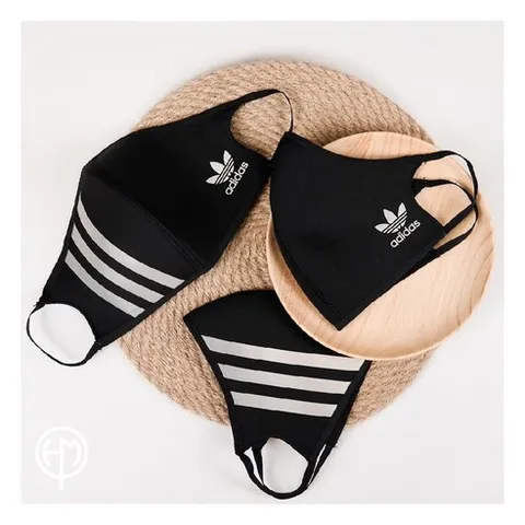 [아디다스코리아 정품] adidas MASK (아디다스 데일리 마스크 M/L) 3장 동봉 / (쇼핑백 추가판매) H08837, 3개