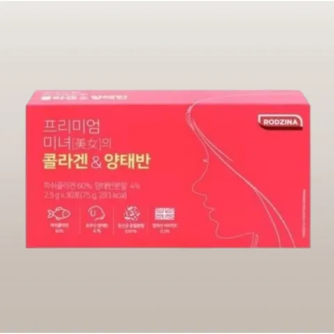 [쇼핑엔티] 프리미엄 미녀의 콜라겐 양태반 6박스(180포), 75g, 6개