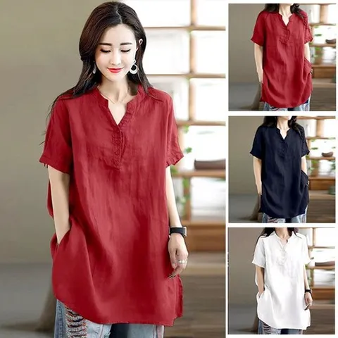 (55~88)3종세트 반오픈롱카라셔츠 레이스블라우스 쉬폰블라우스 여름롱셔츠 자수셔츠 쉬폰 40대 50대 엄마